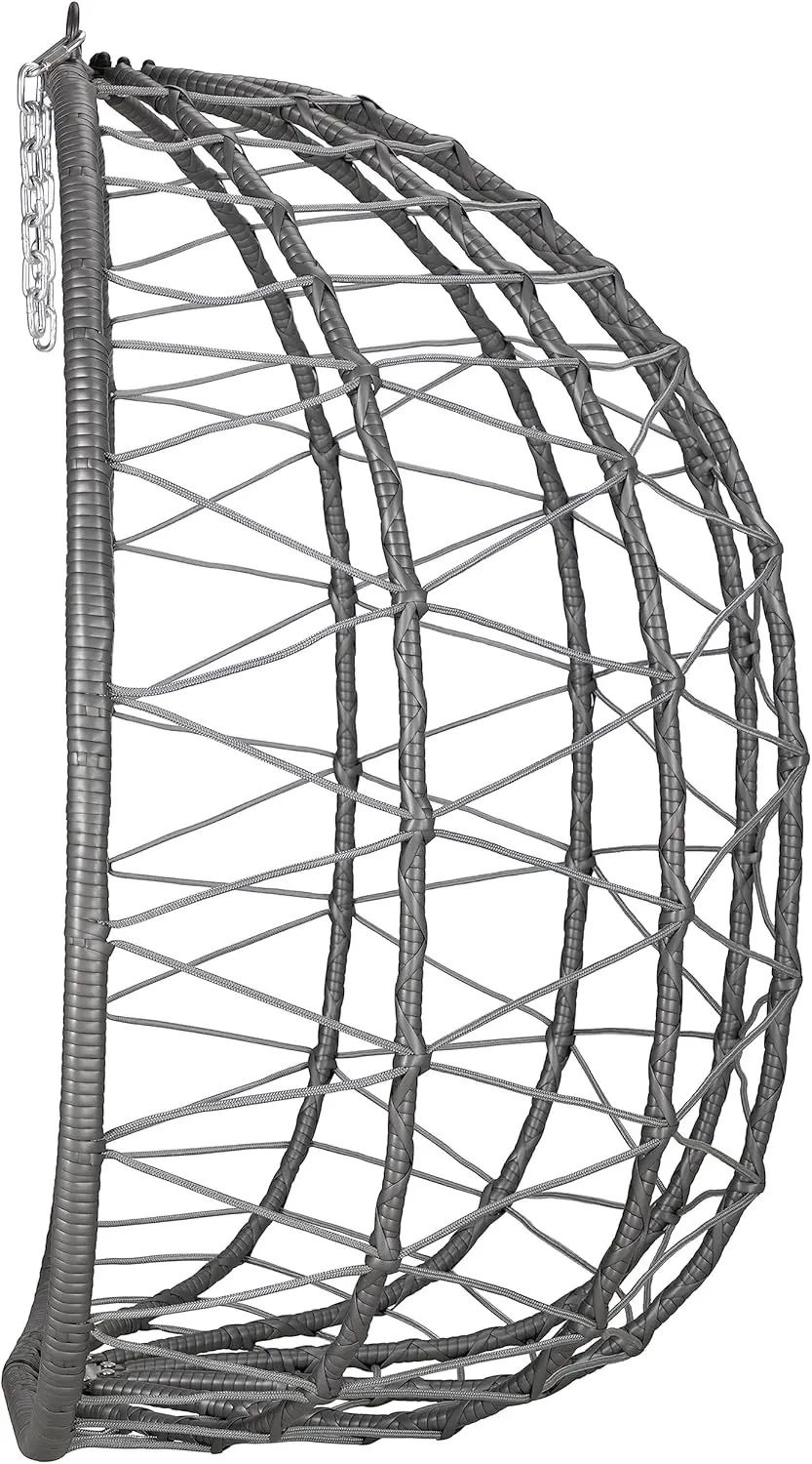 Fauteuils suspendus en métal gris vue 5