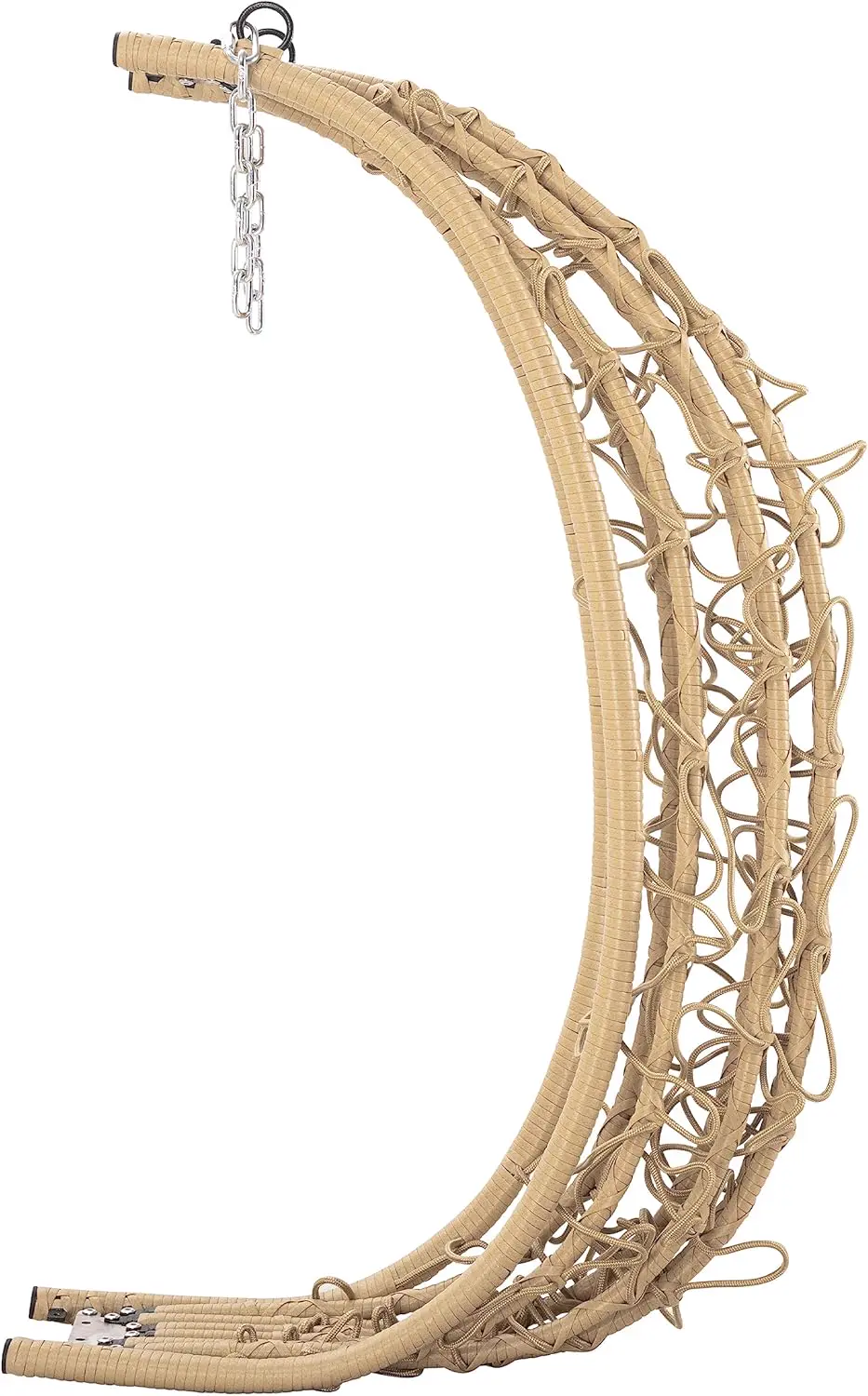 Fauteuils suspendus crème vue 4