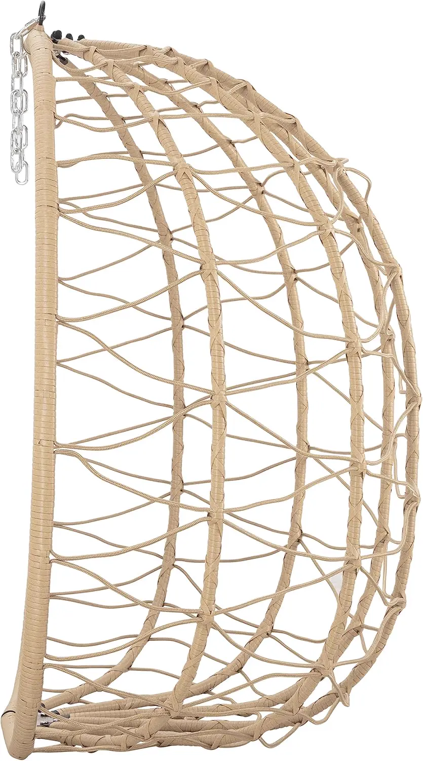 Fauteuils suspendus crème vue 5