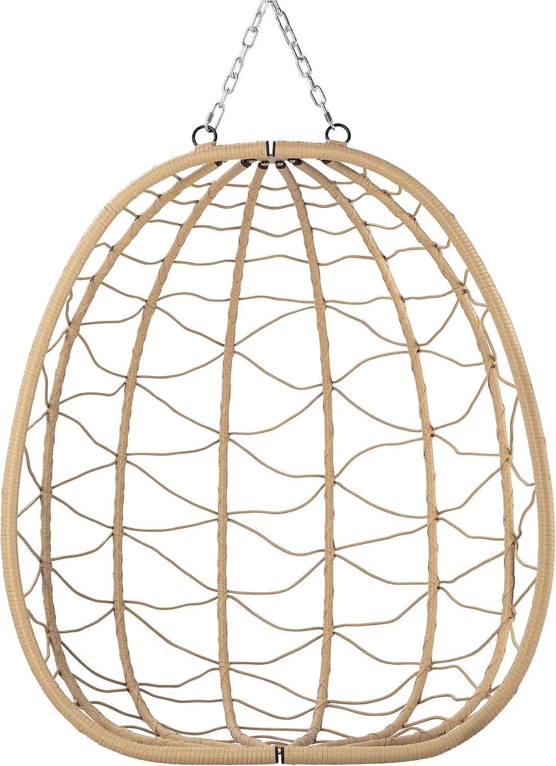 Fauteuils suspendus crème vue 8