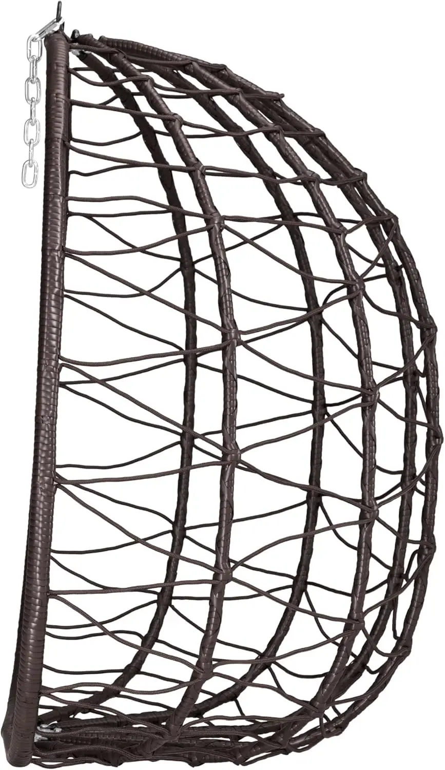 Fauteuils suspendus en métal marron vue 5