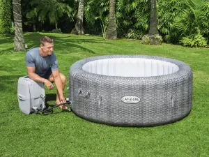 Spa gonflable 2 personnes 7 places gris — contenu détaillé 7