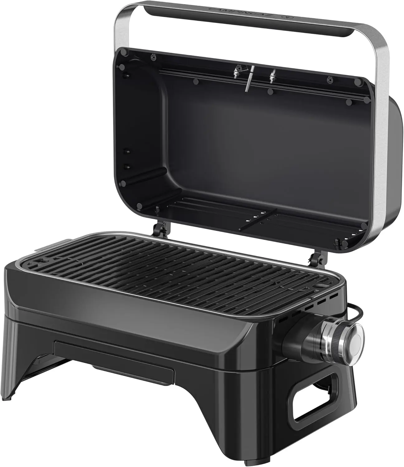 Barbecue électrique en aluminium noir vue 3