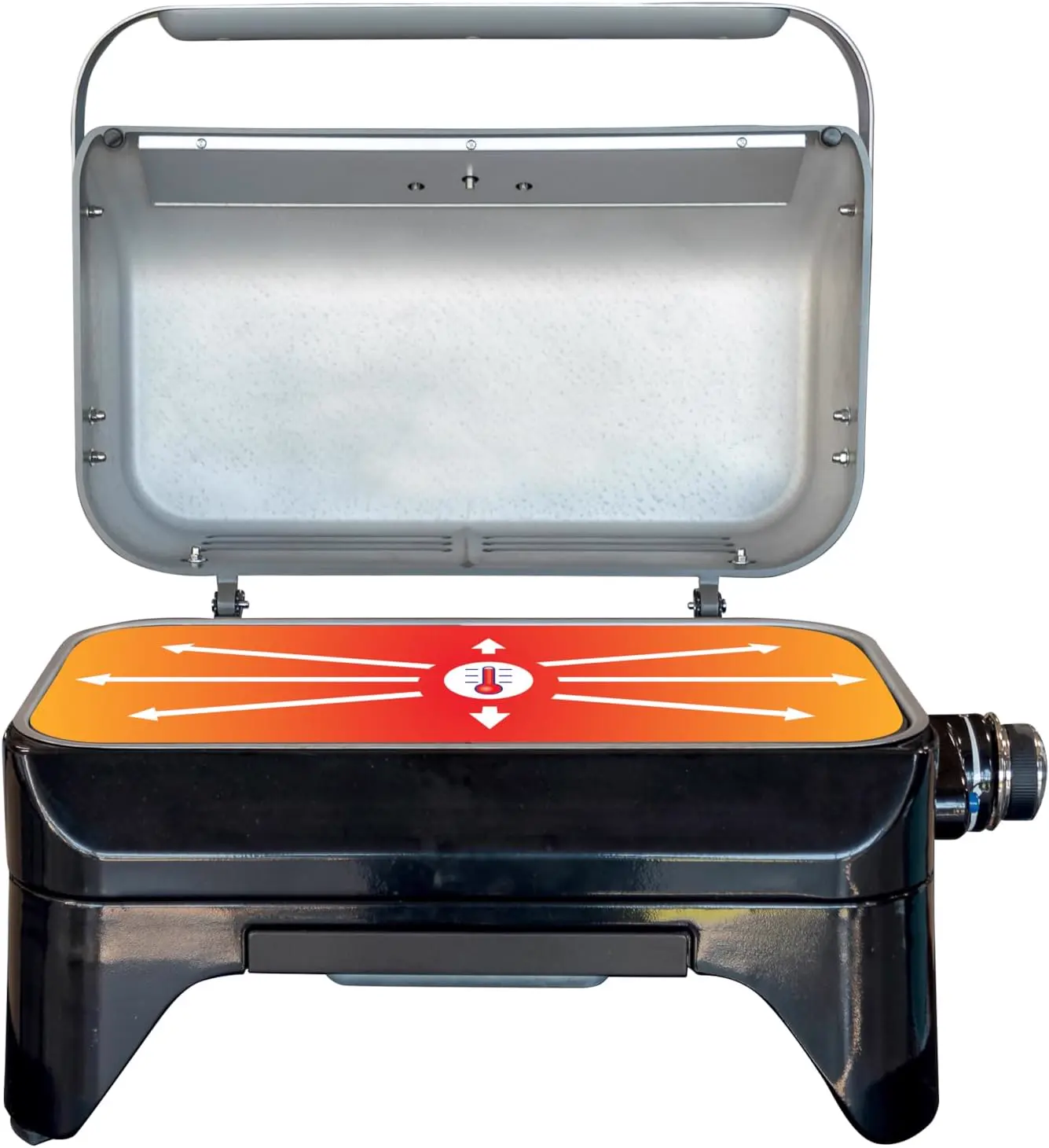 Barbecue électrique en aluminium noir vue 9