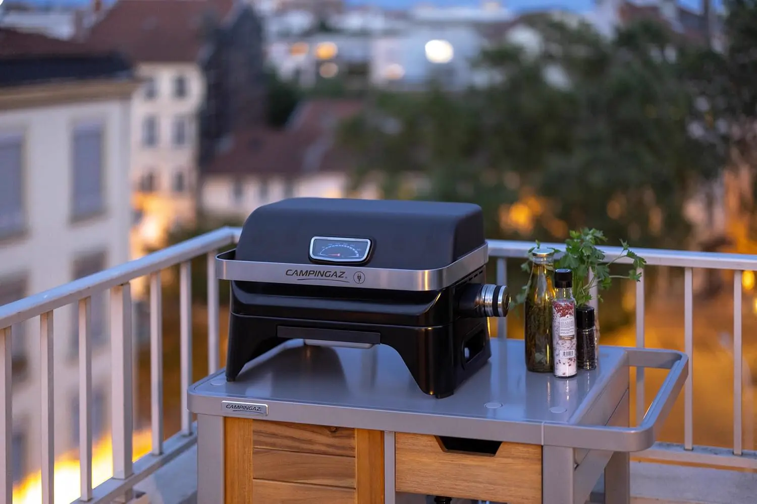 Barbecue électrique en aluminium noir vue 13