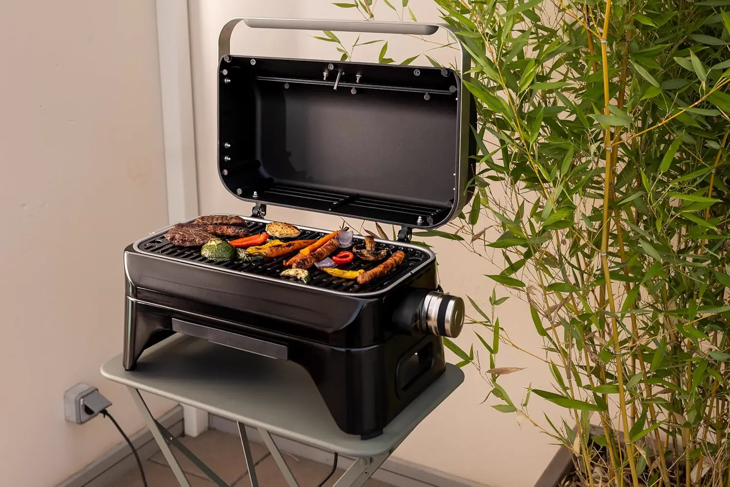 Barbecue électrique en aluminium noir vue 18