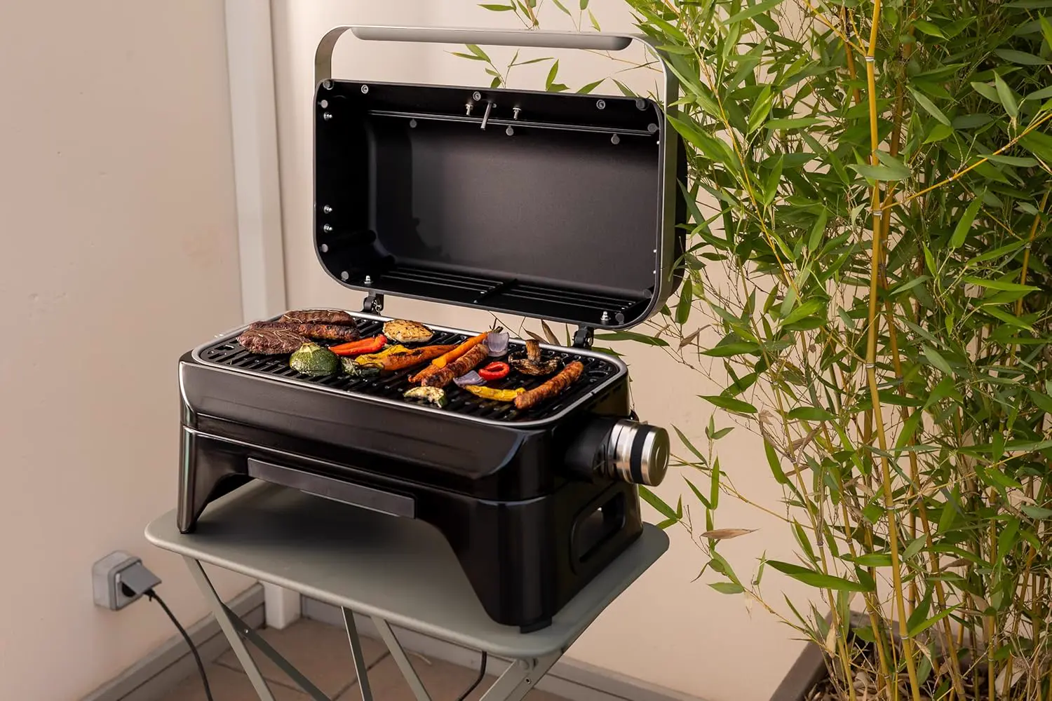Barbecue électrique en aluminium noir vue 24