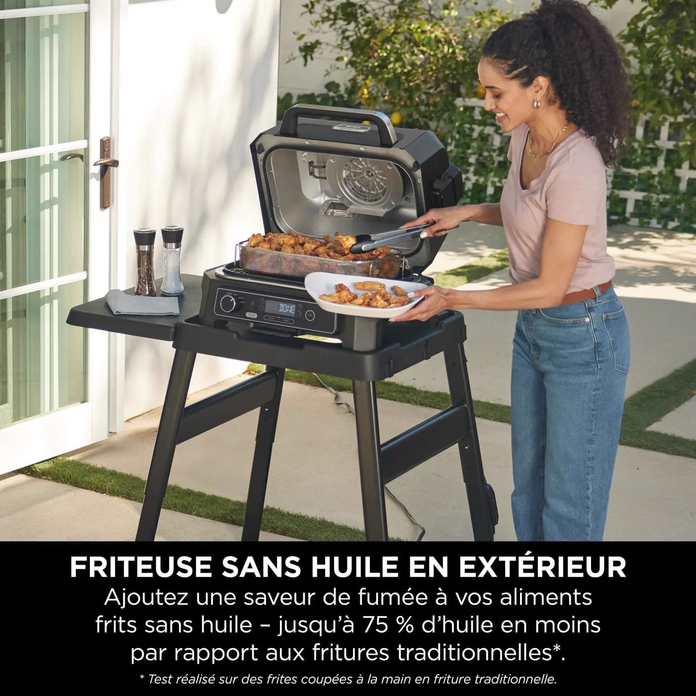 Barbecue électrique en bois gris vue 6