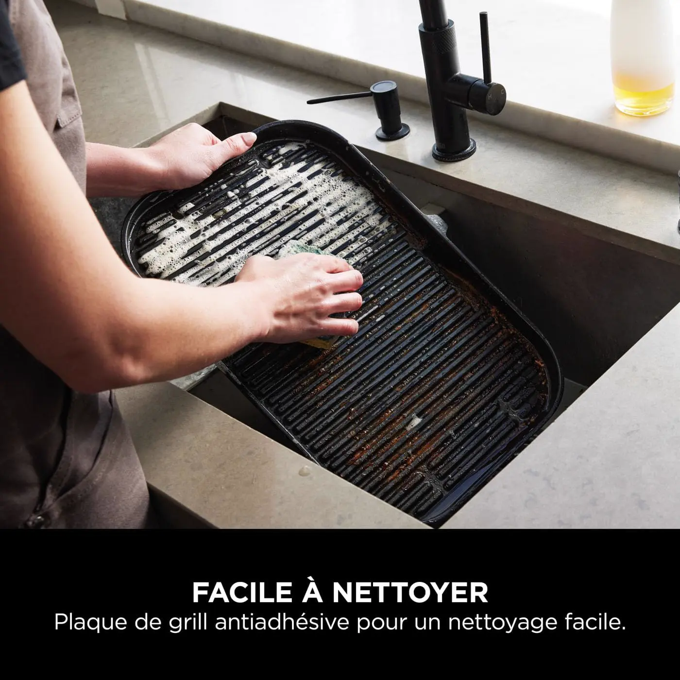 Barbecue électrique en bois gris vue 7