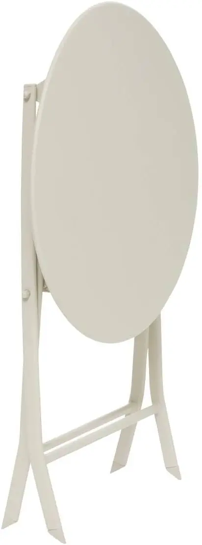 Table de jardin en métal beige vue 4