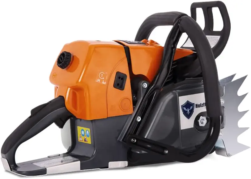 Tronçonneuse thermique en bois vue 2