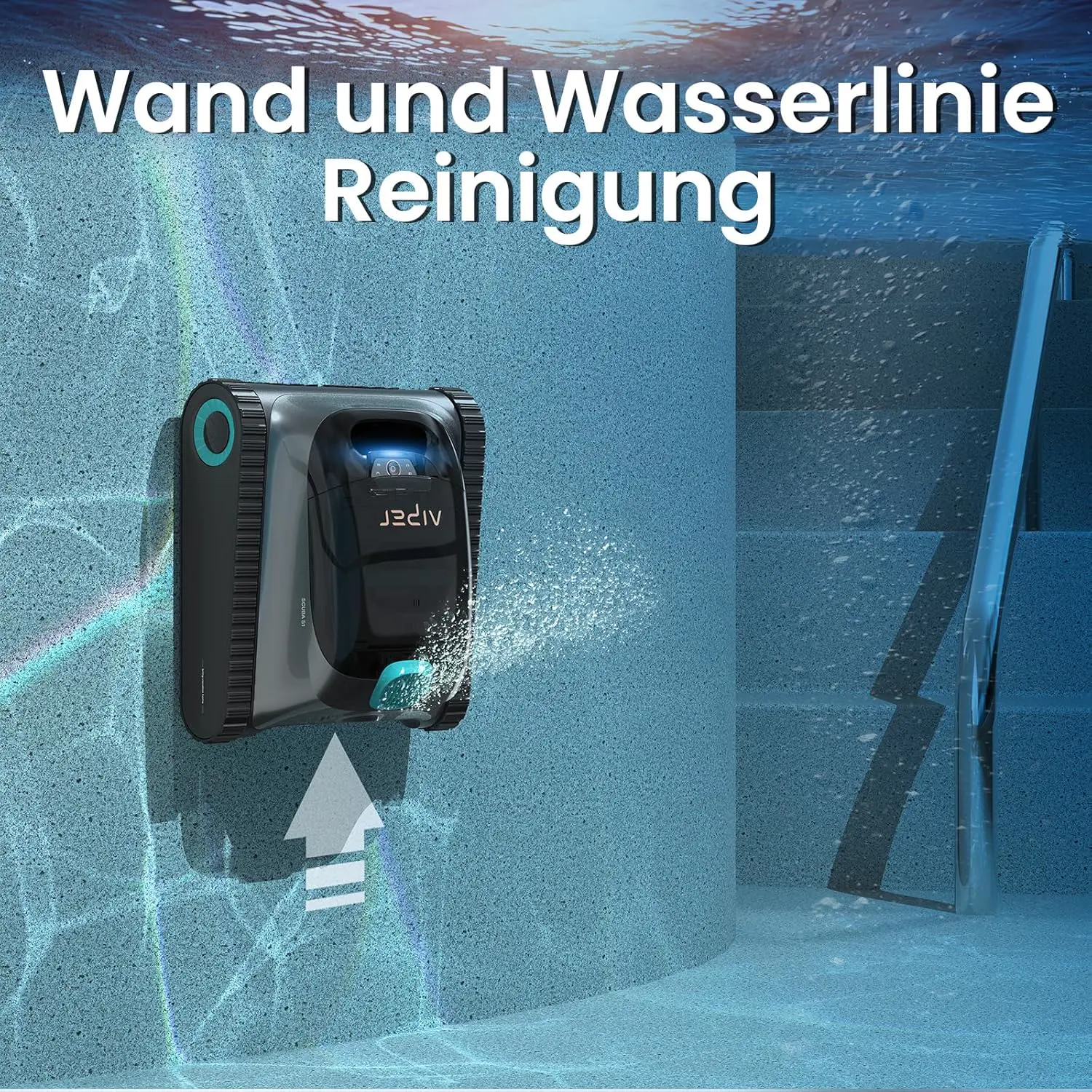 Robot piscine AIPER Scuba S1 Robot Piscine Fond et Parois vue 2
