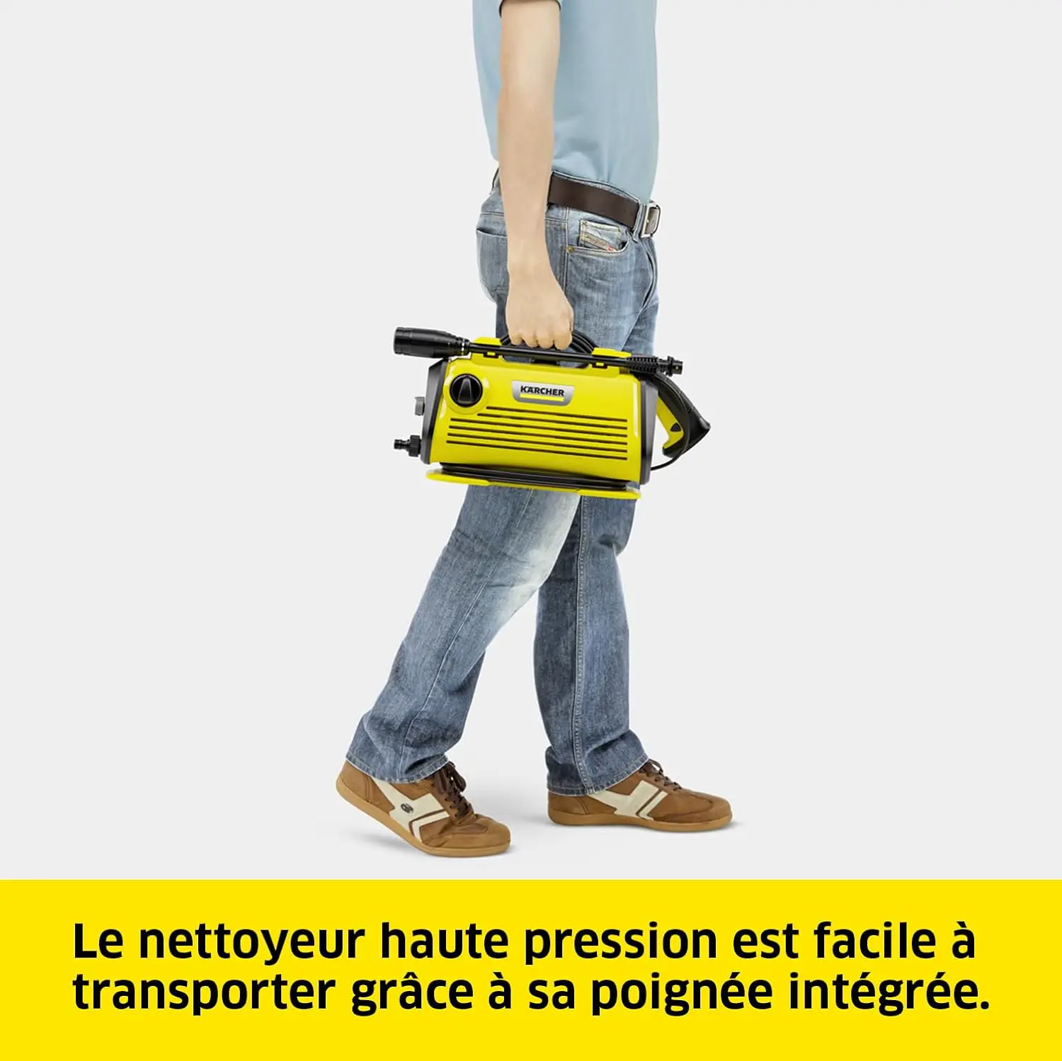 Nettoyeur haute pression noir vue 4