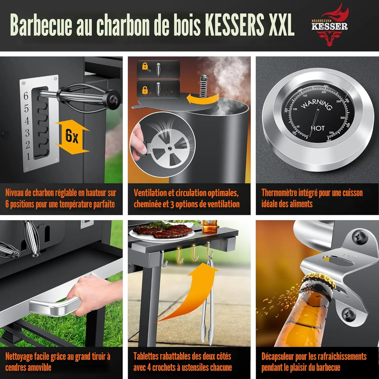 Barbecue weber en bois vue 4