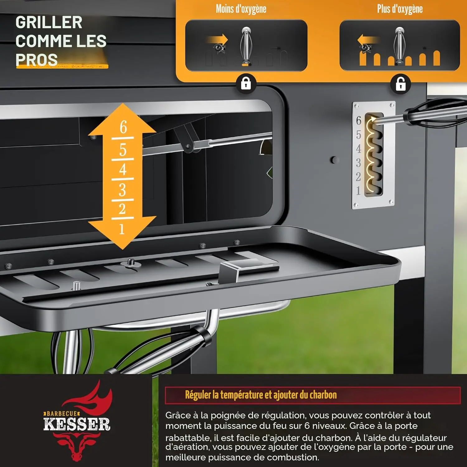 Barbecue weber en bois vue 5