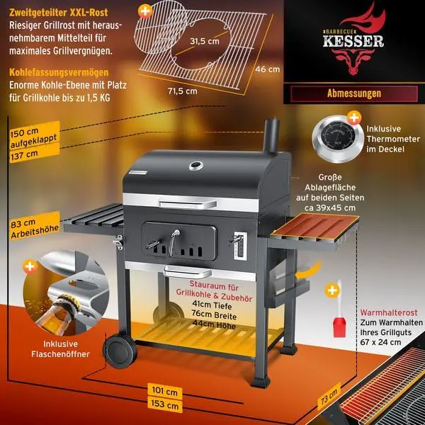 Barbecue weber en bois vue 7