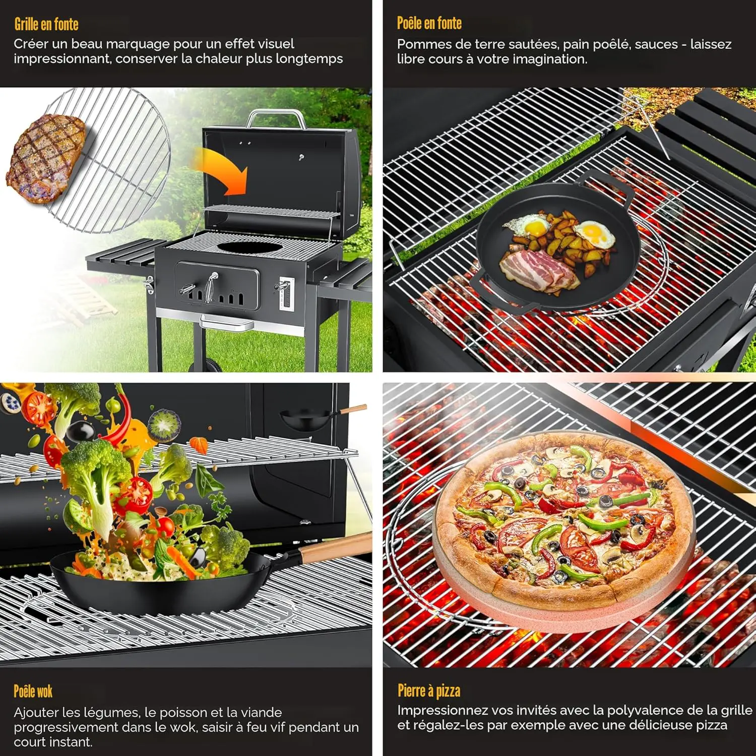 Barbecue weber en bois vue 8