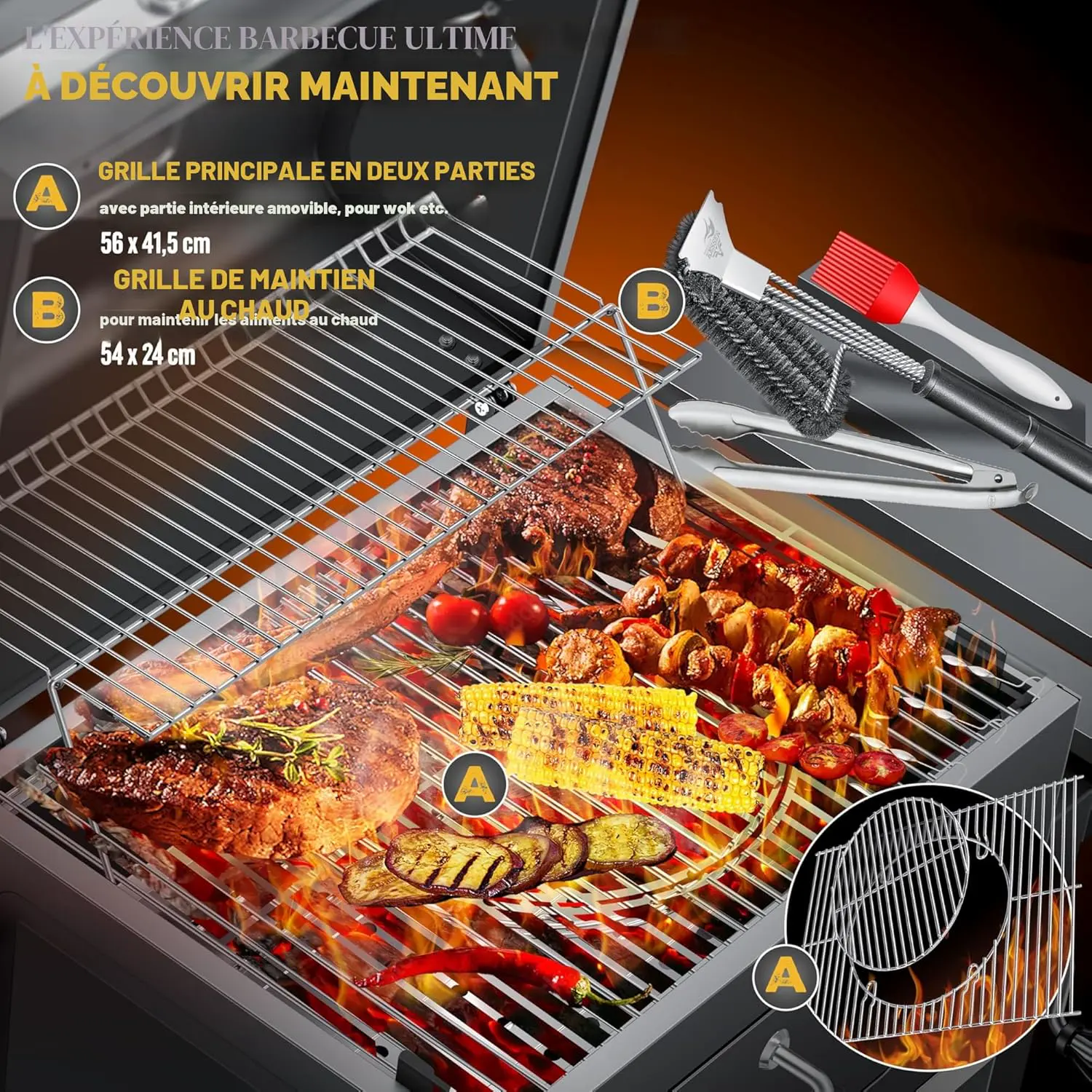 Barbecue weber en bois vue 4