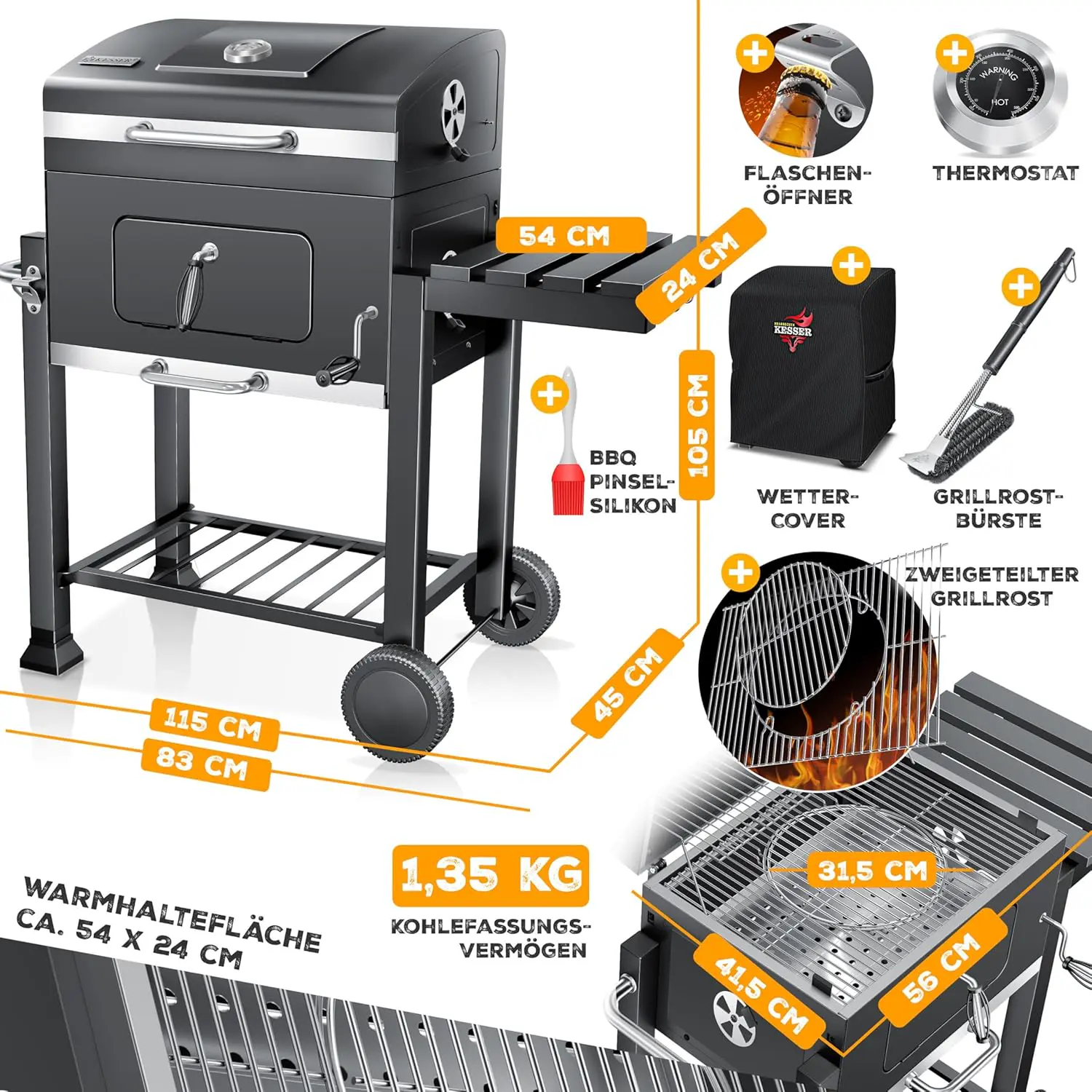 Barbecue weber en bois vue 7