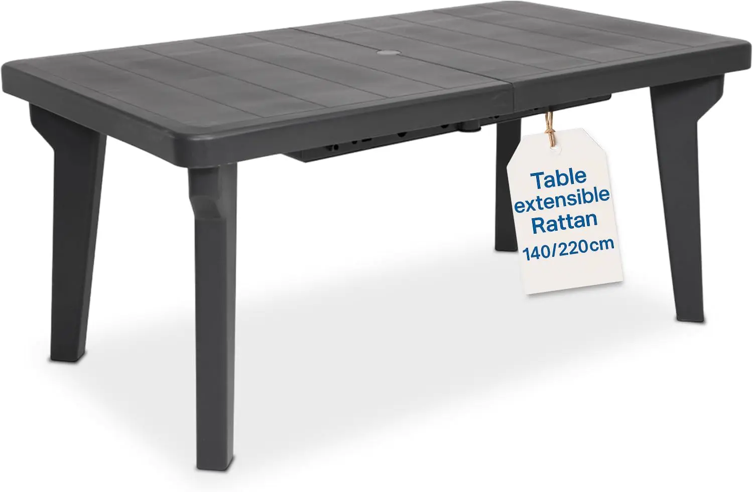 Tomaino - Table de jardin extensible en plastique Berg