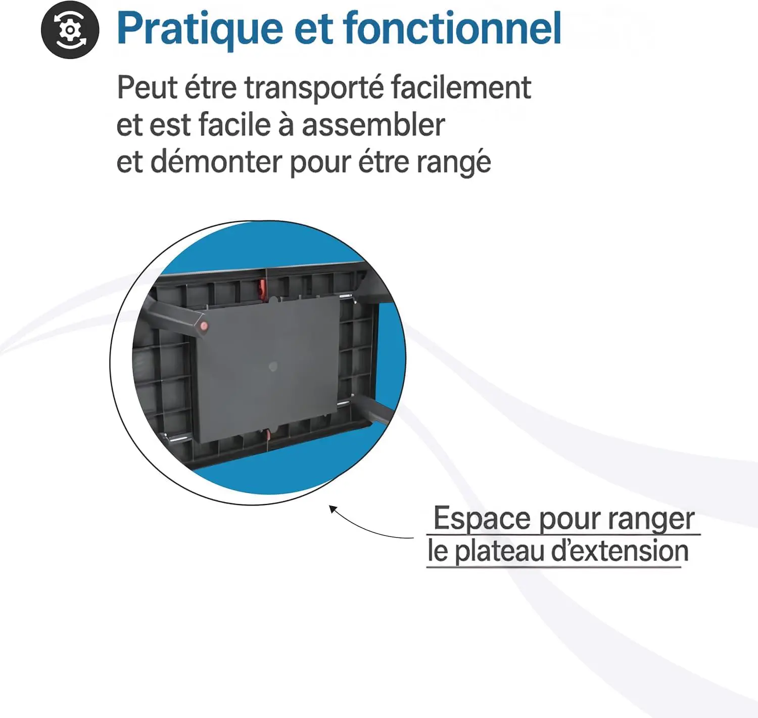 Table de jardin 10 places en rotin anthracite vue 4
