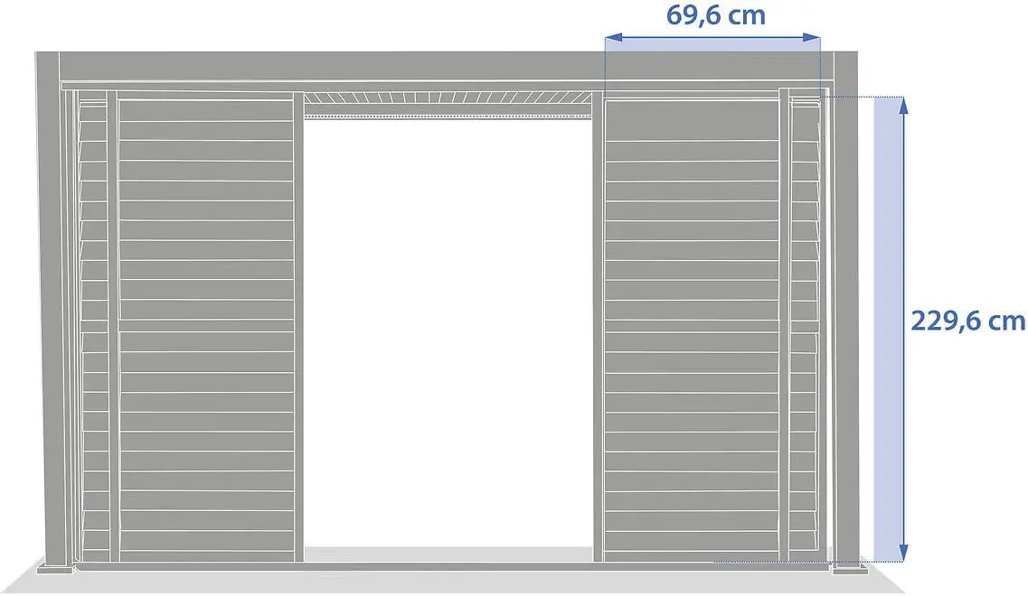 Pergola 2,7x2,3 m vue 6