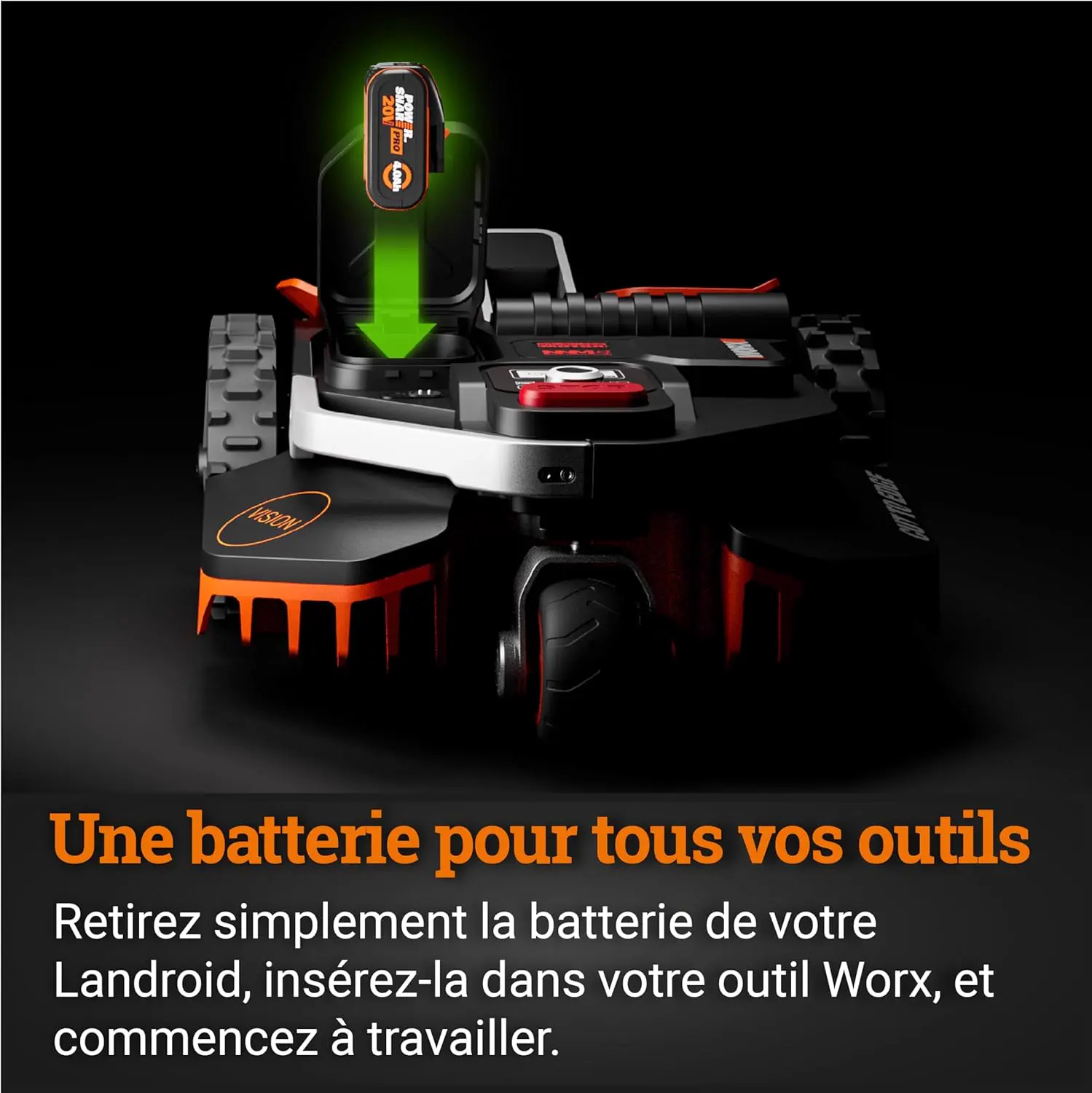 Robot tondeuse WORX LANDROID Vision WR206E.1 vue 8