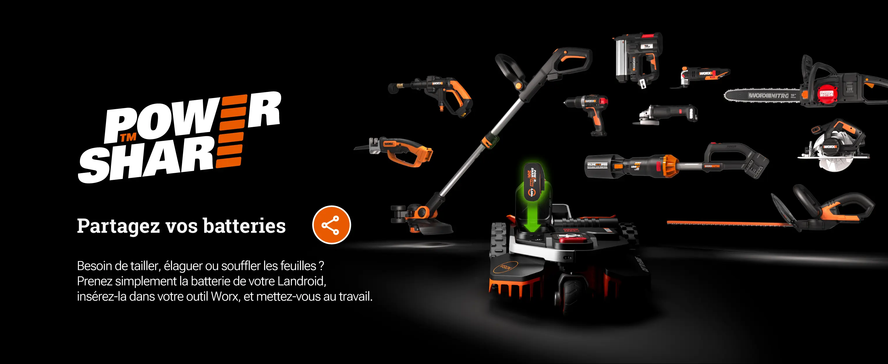 Robot tondeuse WORX LANDROID Vision WR206E.1 — contenu détaillé 9