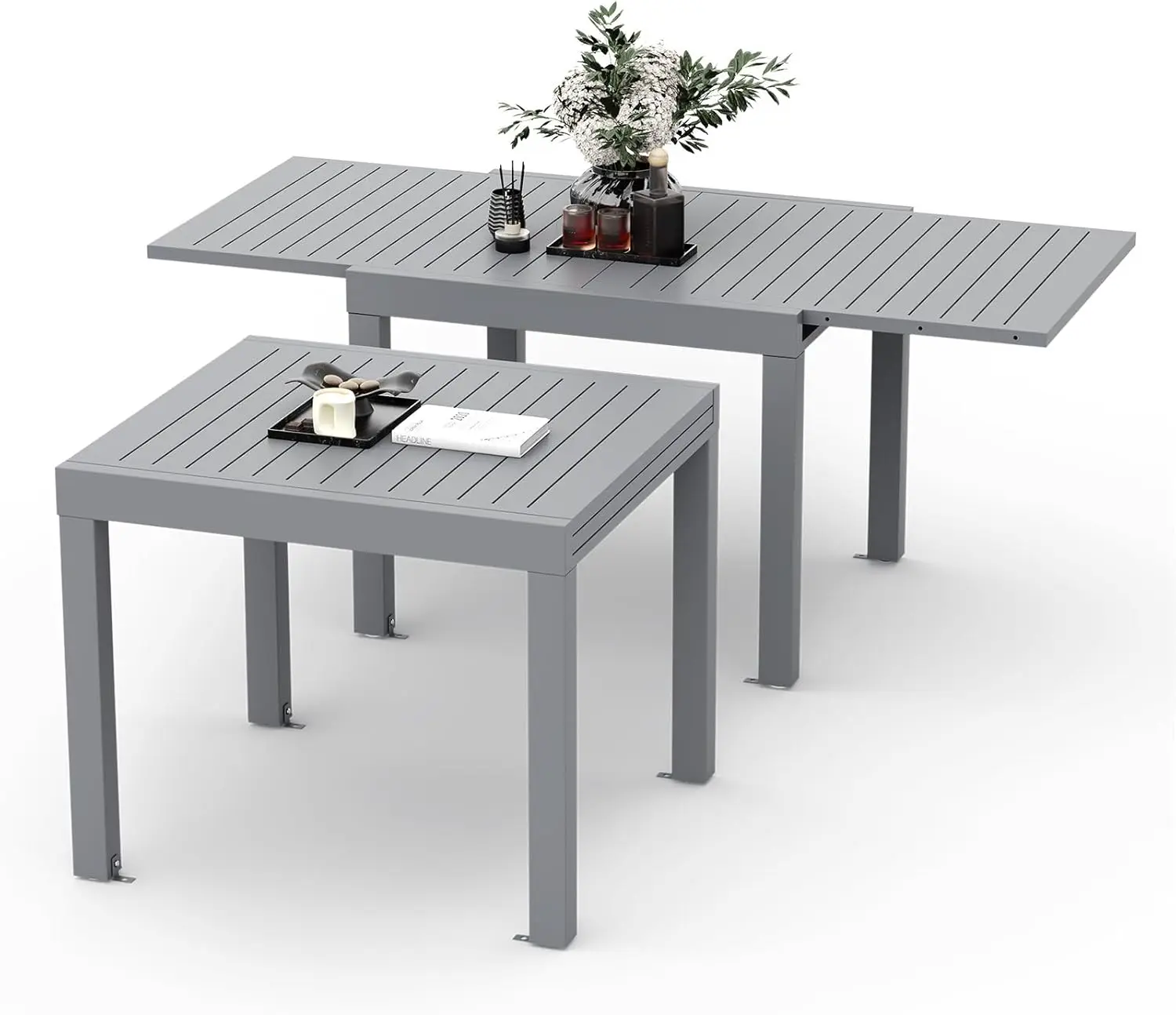 Devoko Table De Jardin, Extensible