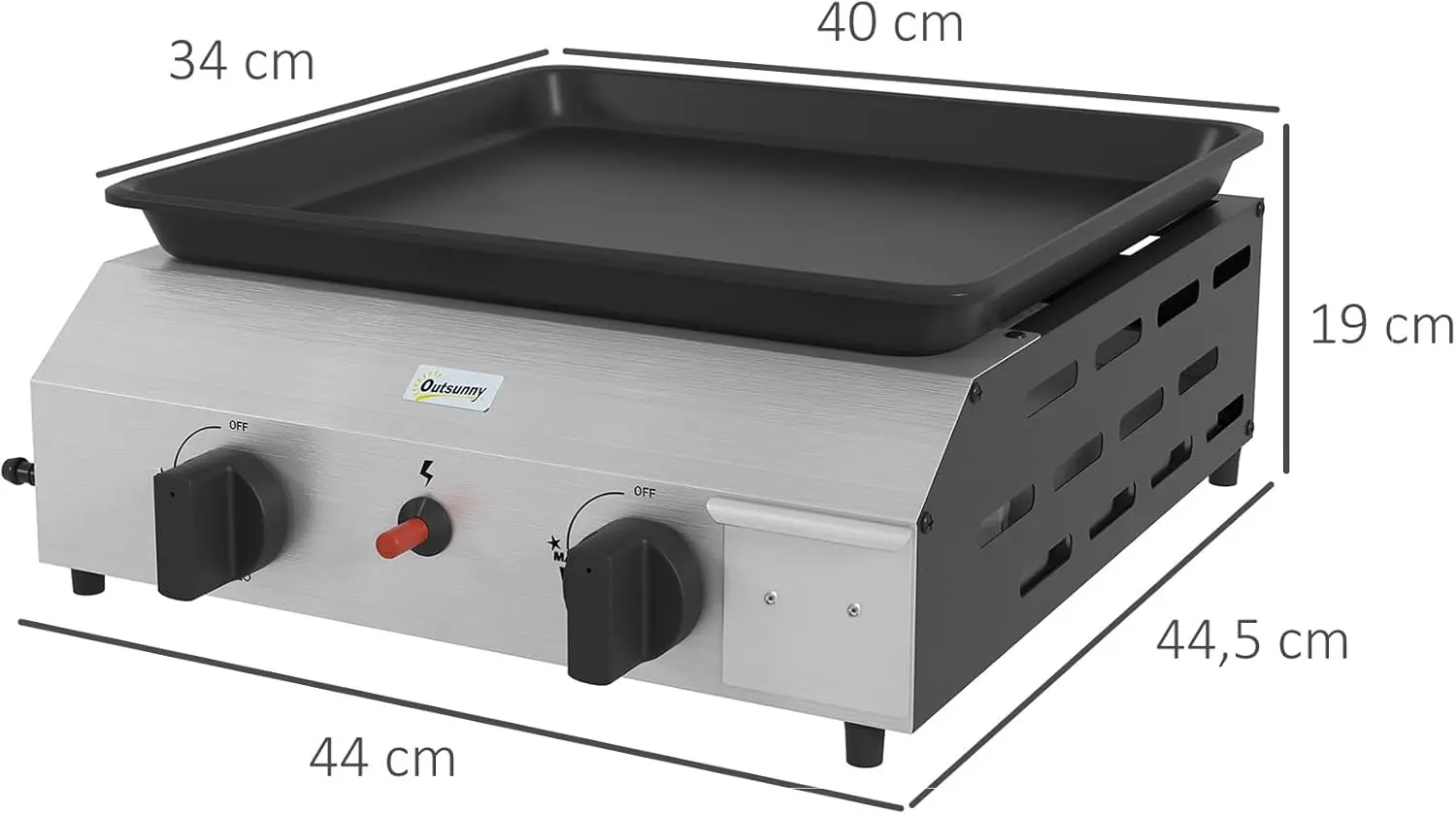 Plancha en métal vue 7