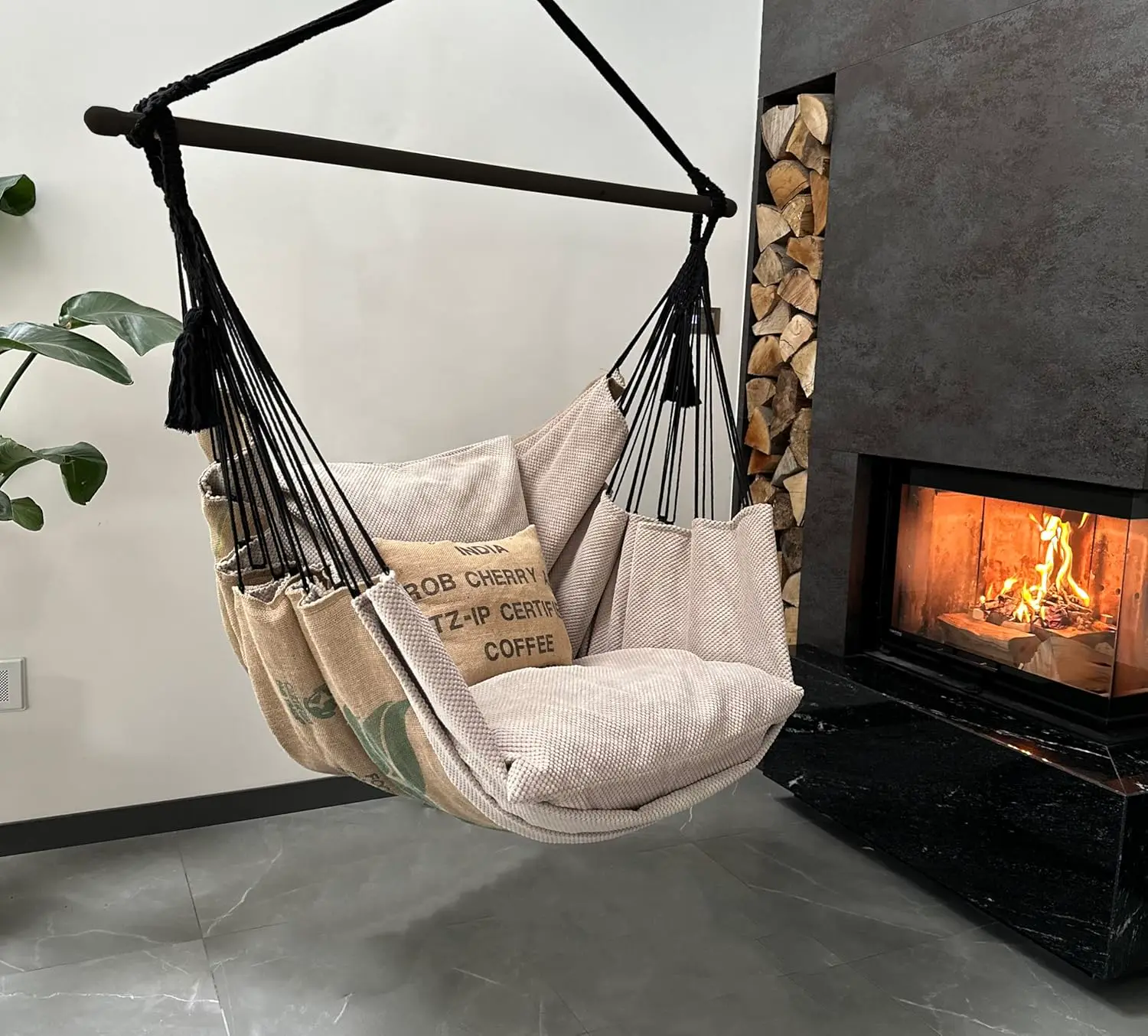 Izabell® Chaise hamac avec Grands Coussins
