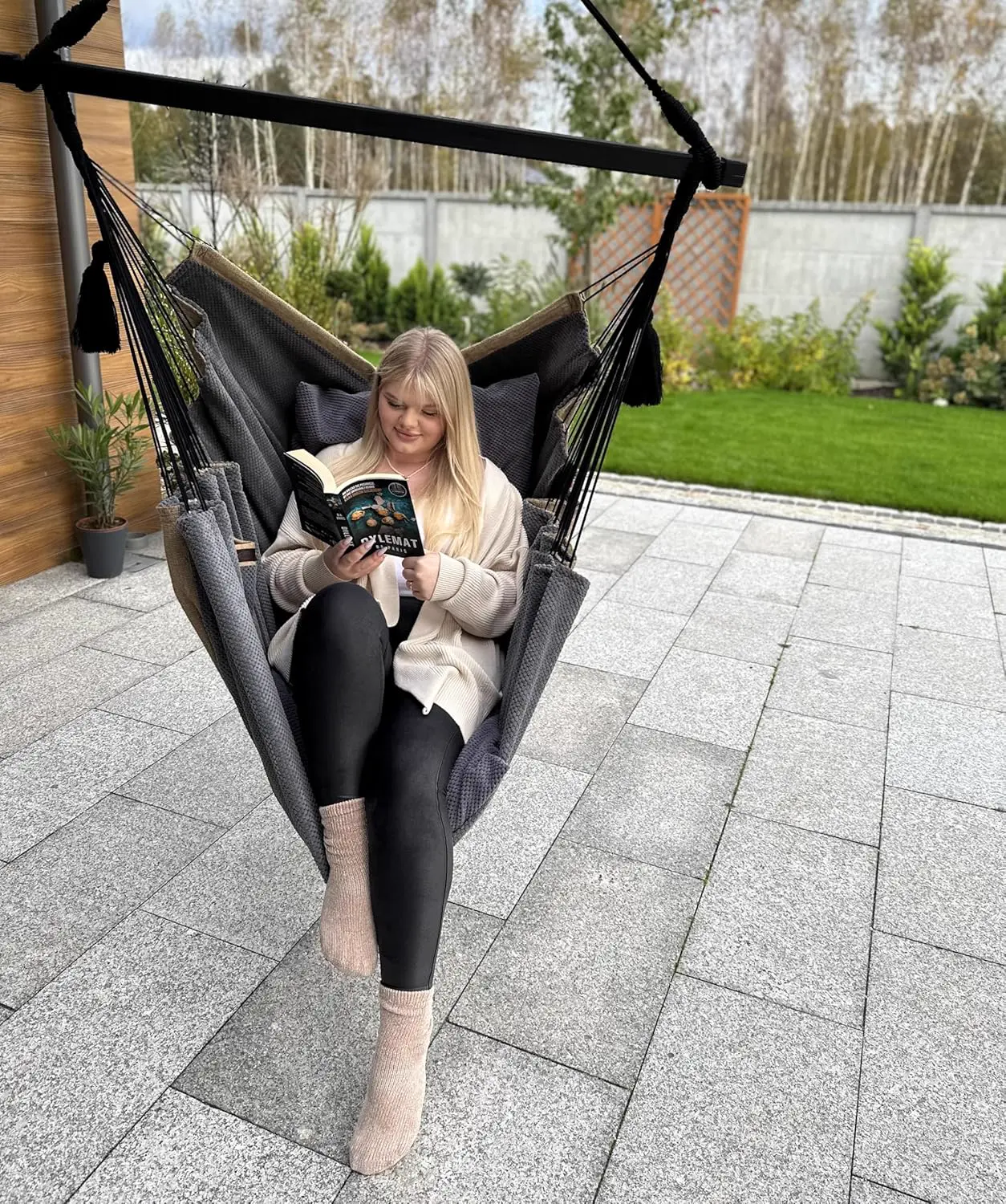 Fauteuils suspendus Izabell Chaise hamac avec Grands Coussins vue 4