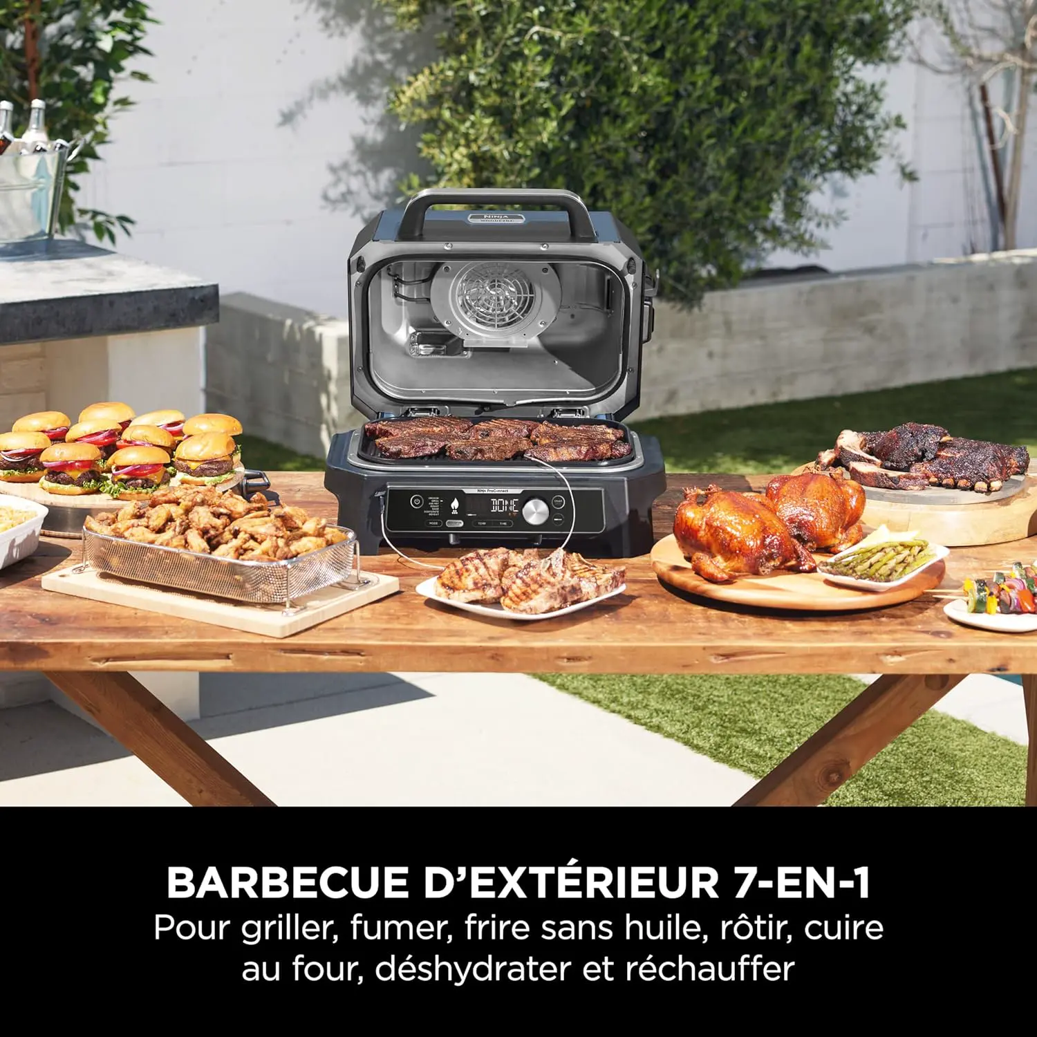 Barbecue électrique en métal noir vue 6