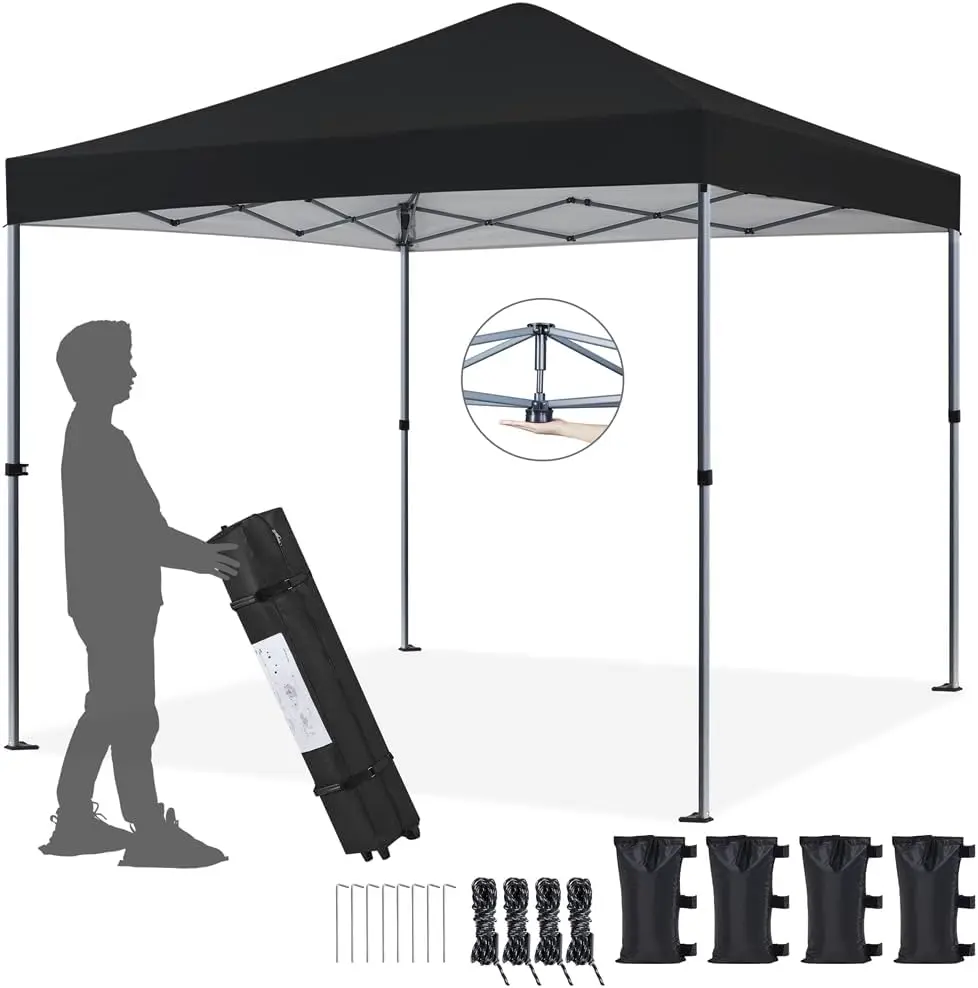 Yaheetech Tonnelle de Jardin Extérieur 3 × 3 M Tente de Camping