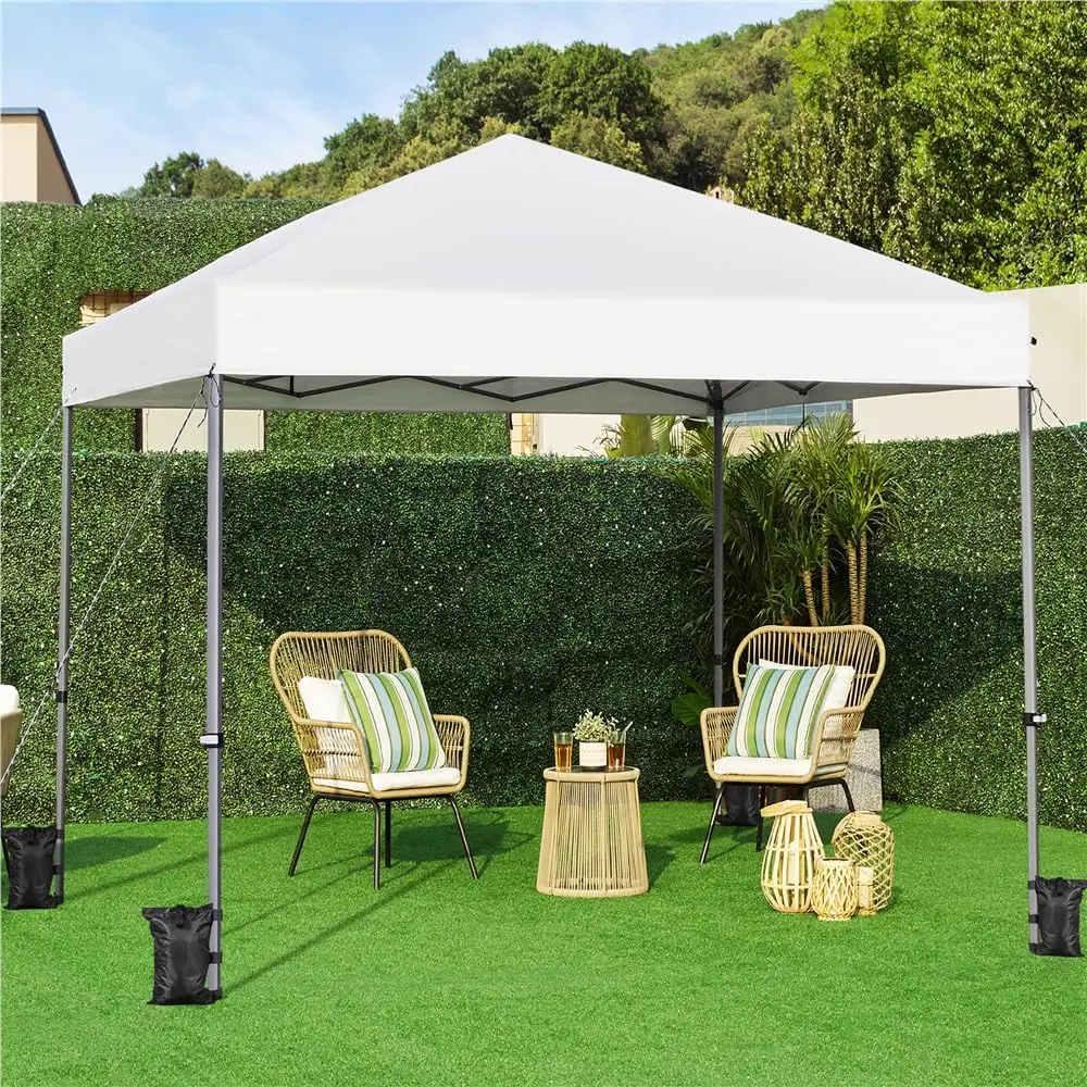 Tonnelle en métal sable 3x3 m vue 2