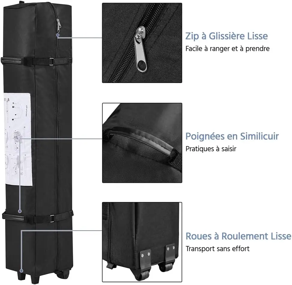 Tonnelle en métal sable 3x3 m vue 8
