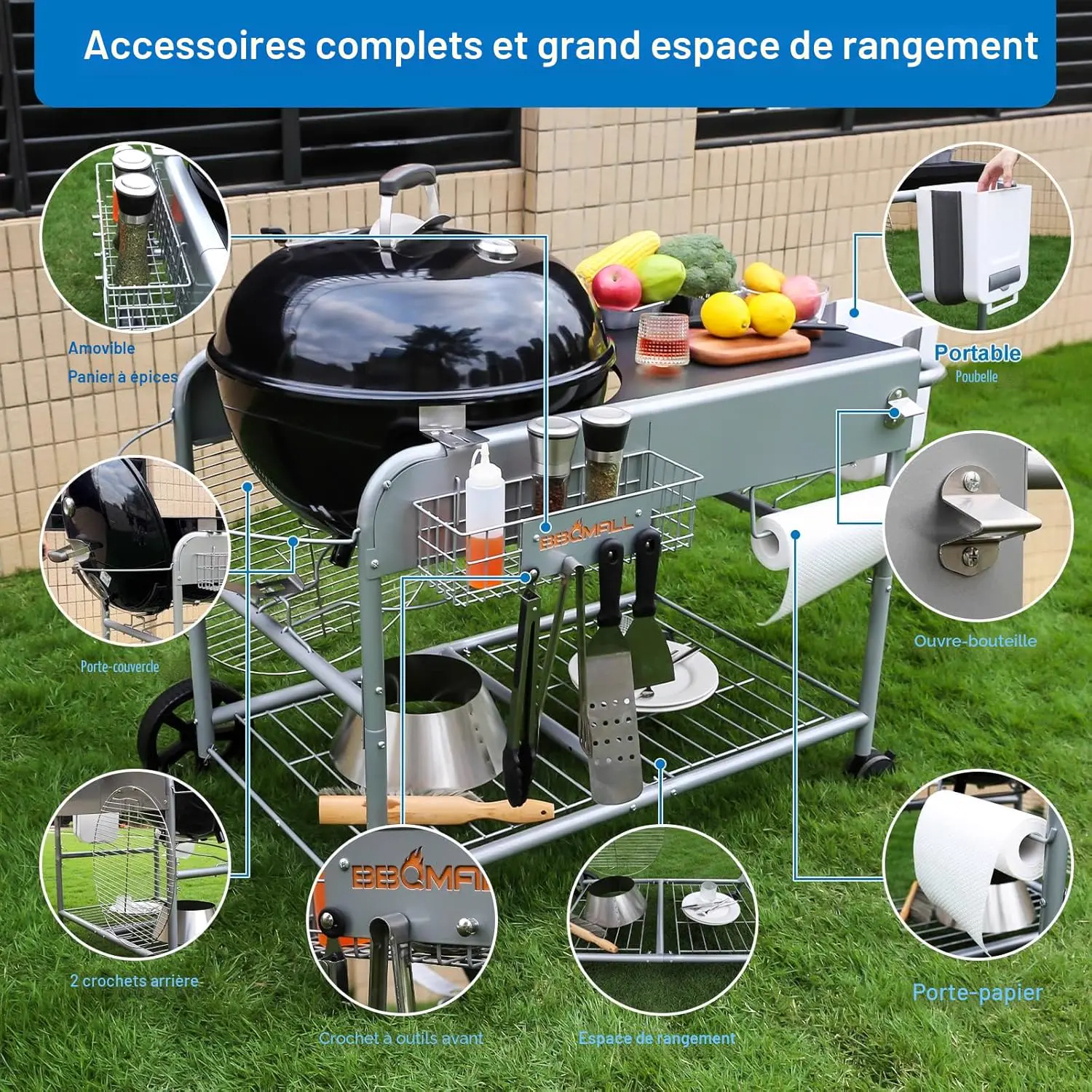 Barbecue weber en métal 53,3 m² vue 3