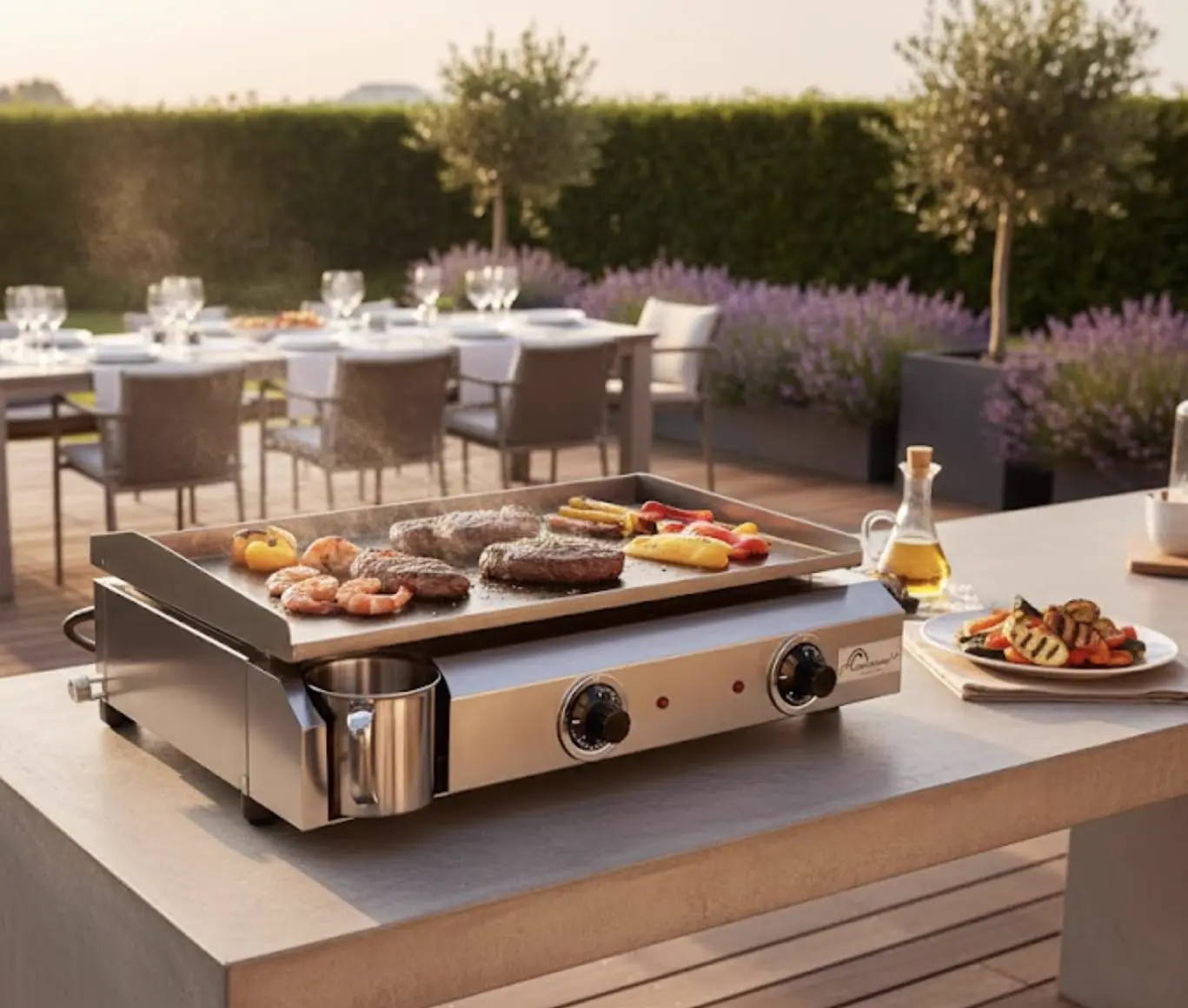 Plancha 12 places blanc 5,9x4 m vue 8