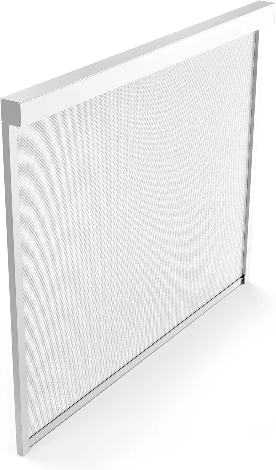 Oviala Store Blanc pour pergola bioclimatique corato et sapri (3,80 x 2,30 m)