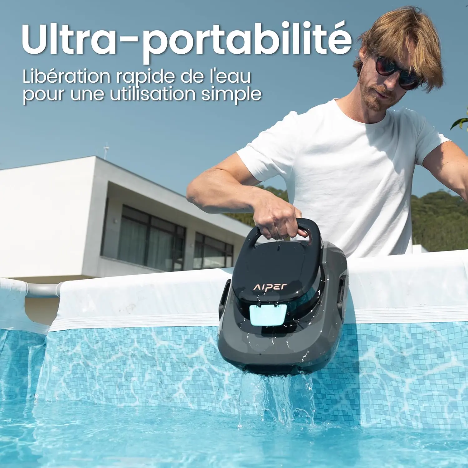 Robot piscine 80 m² vue 4