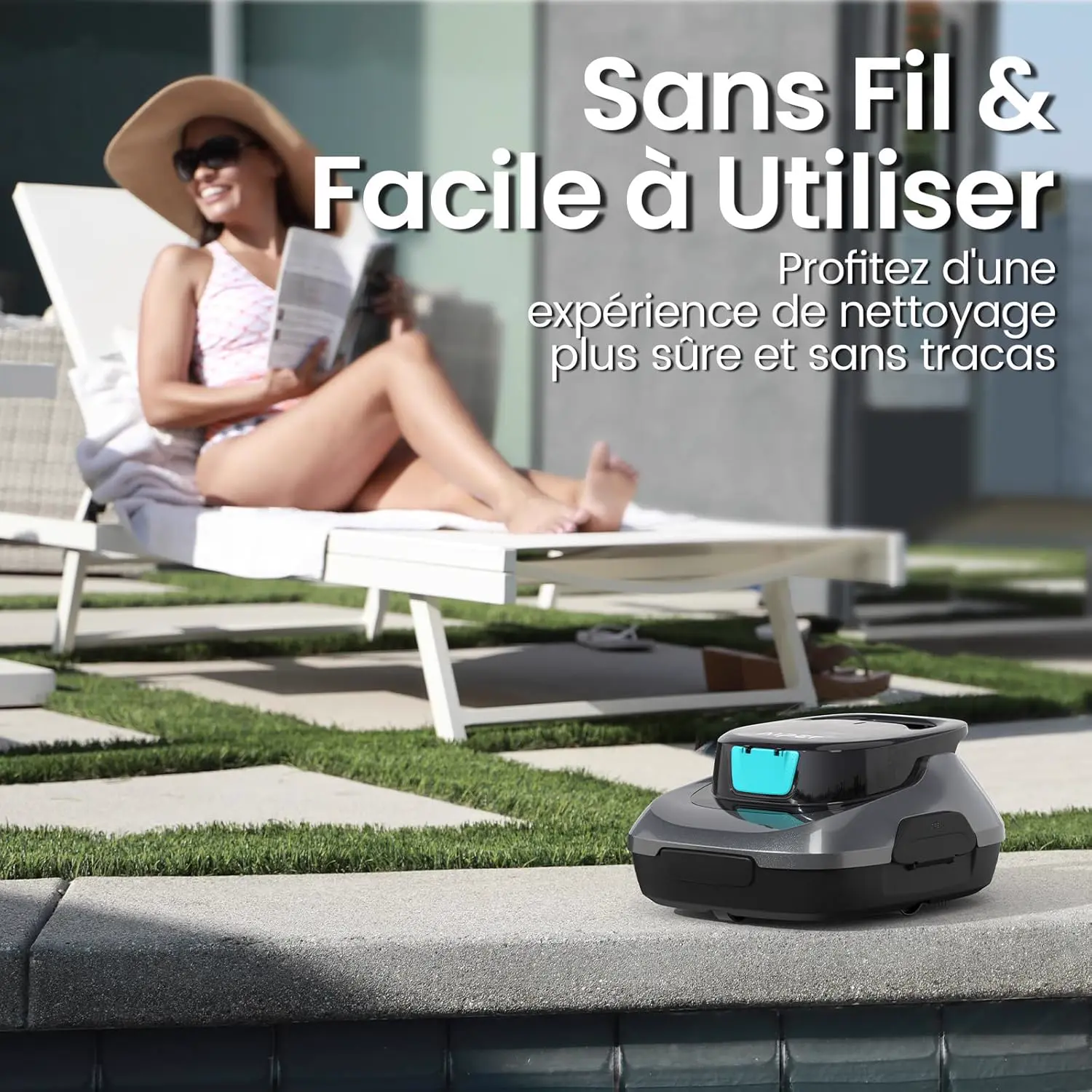 Robot piscine 80 m² vue 5