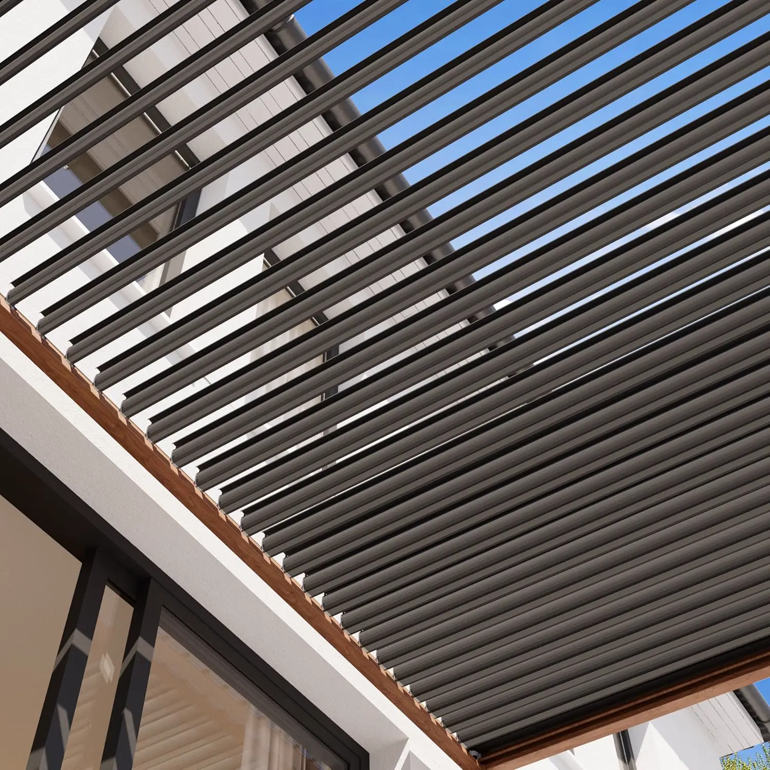 Pergola en aluminium 3x4 m vue 6