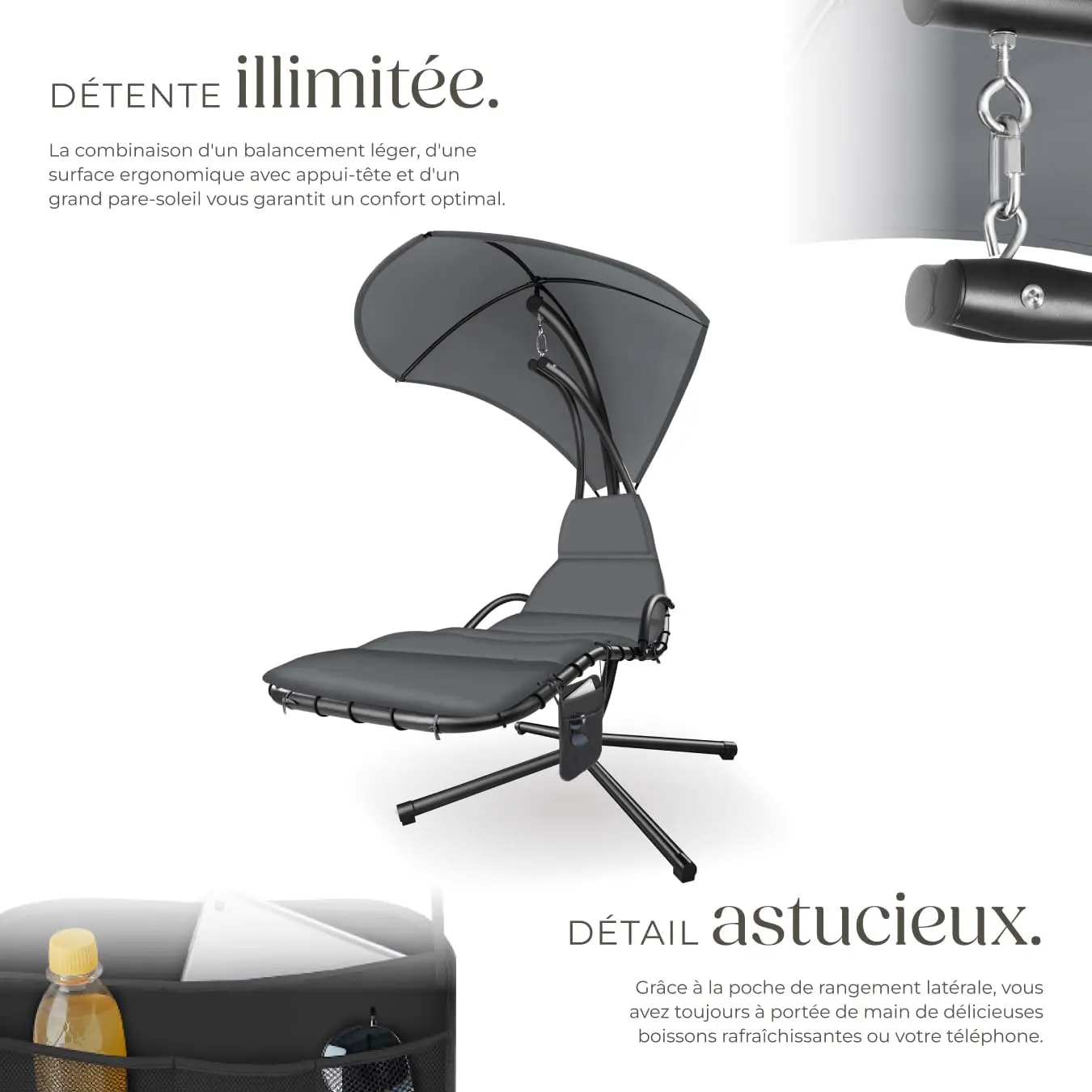 Fauteuils suspendus Bain de Soleil Suspendu Siege Suspendu ave… vue 5