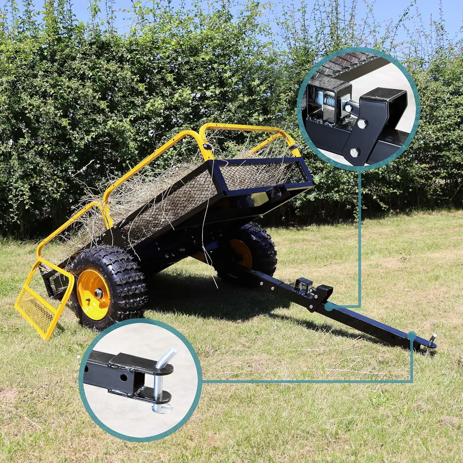 Tondeuse autoportée en métal sable vue 4