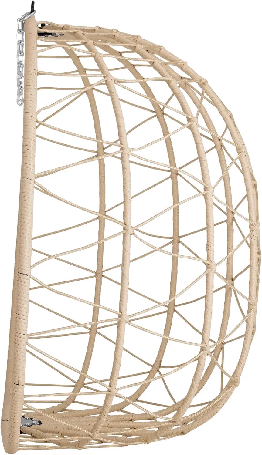 Fauteuils suspendus 2 places en métal crème vue 7