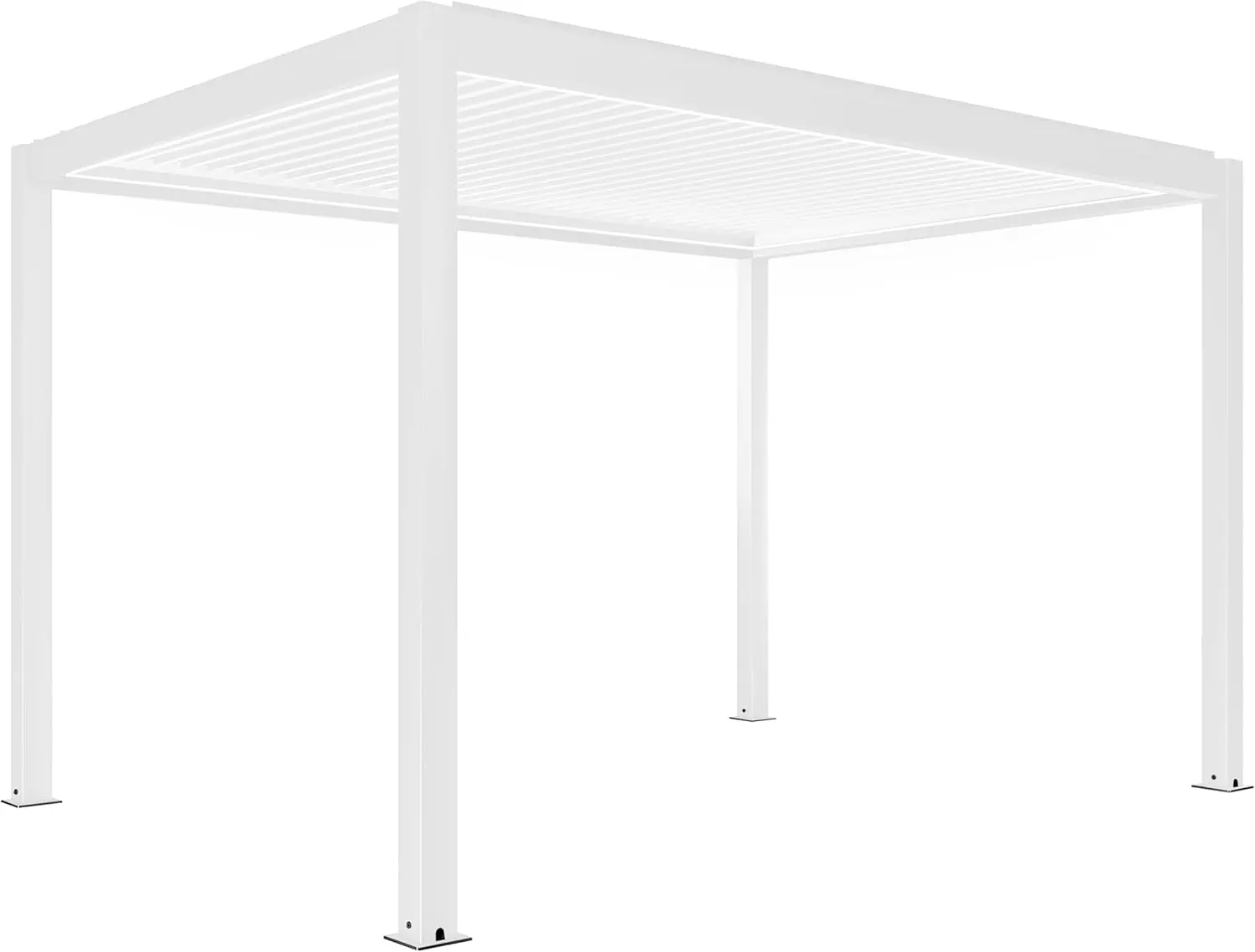 Pergola en aluminium 3x4 m autoportée 1 store motorisée vue 3
