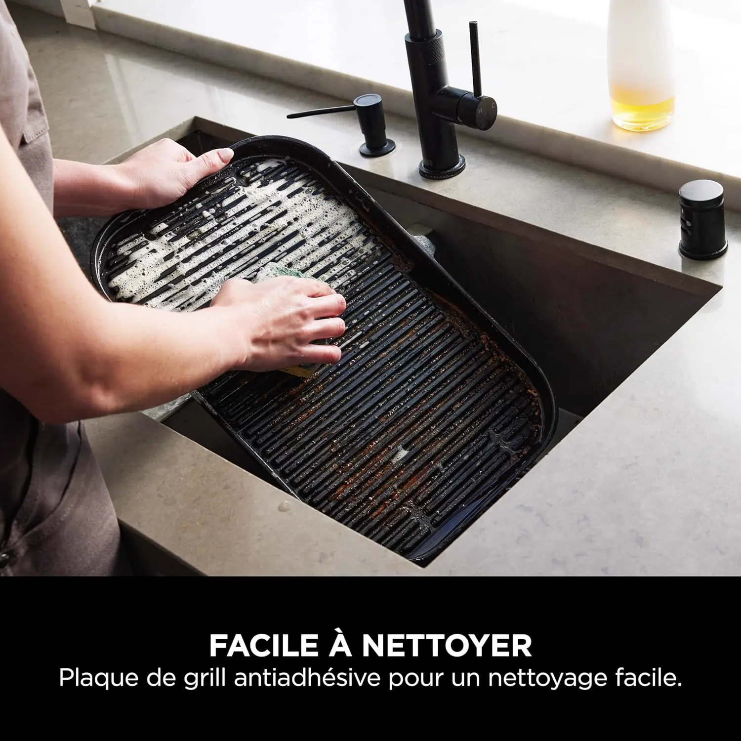Barbecue électrique en bois noir vue 12