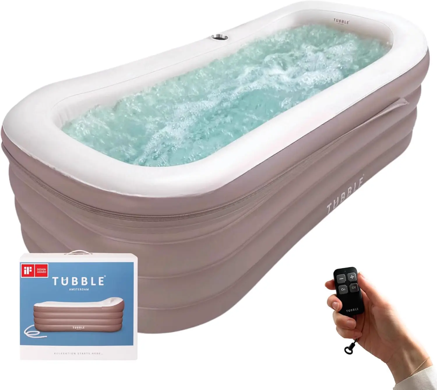 Tubble® Cuzi Spa Gonflable Ambient Taupe 255 L