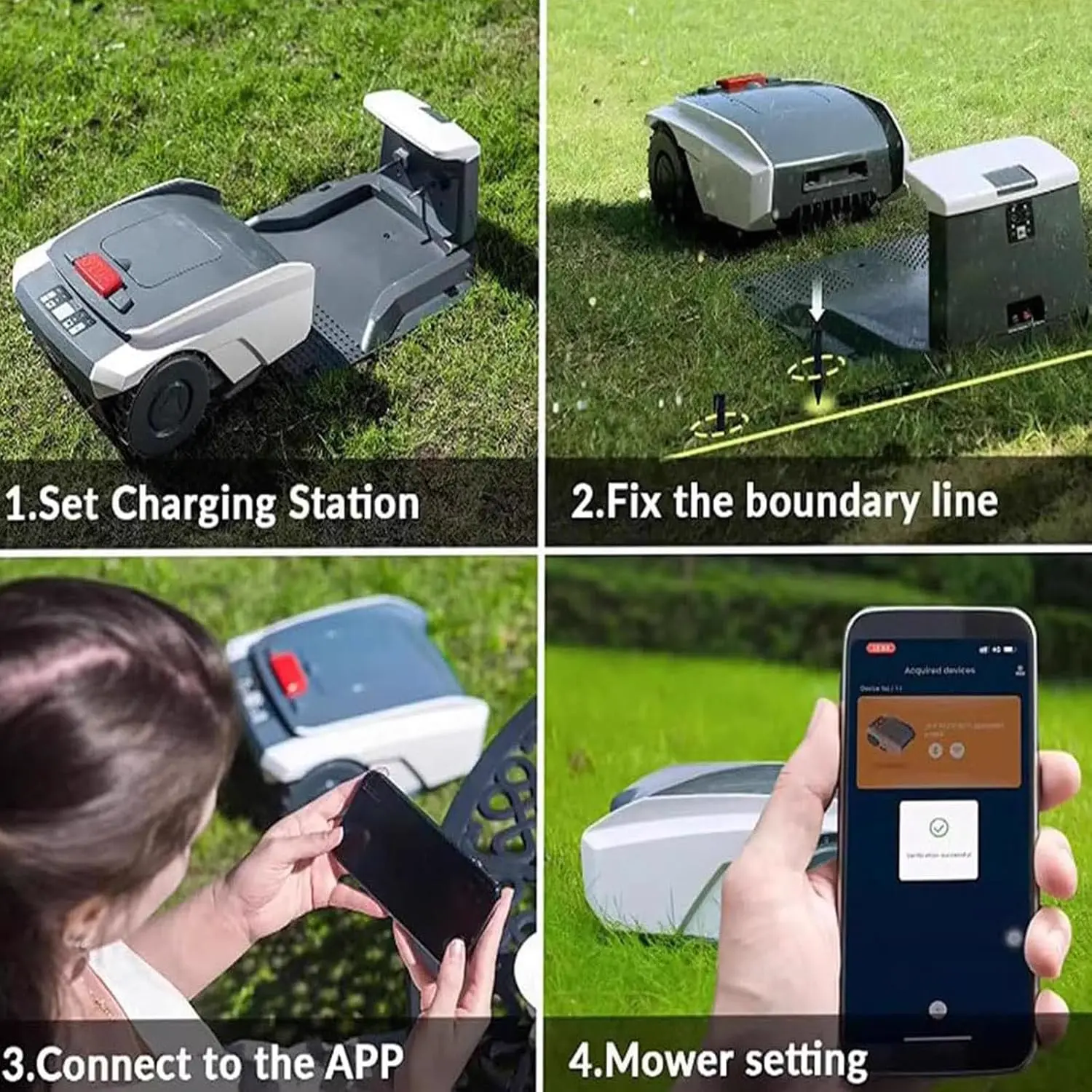 Tondeuse autoportée Robot Tondeuse | Jusqu'à 1500 m² |Largeur… vue 5