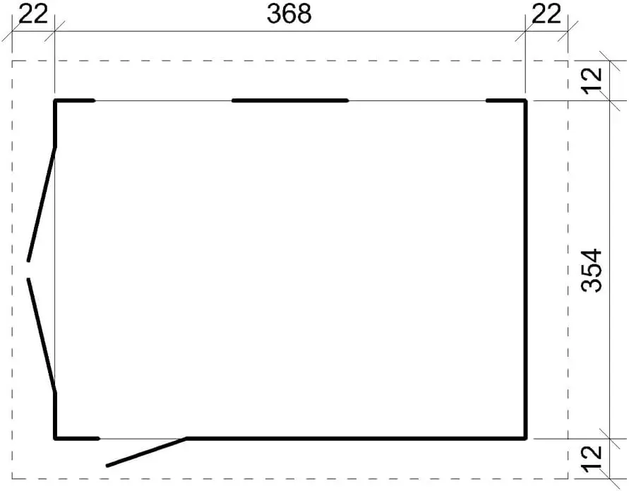 Abri de jardin en bois en bois 15 m² vue 6